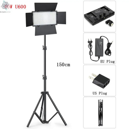 U600/U800 LED Photo Studio Light for Youbute Game Live Video Lighting Portable LED Video Recording Photography Panel Lamp Ai-TechWorld 