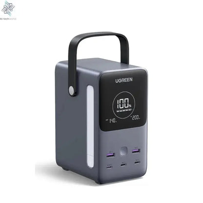 UGREEN 300W 48000mAh Portable Charger Power Bank with Smart Digital Display, Lighting and SOS Mode, 153Wh 5 Ports Battery Pack Ai-TechWorld 