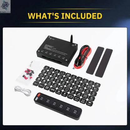 UNI-SHINE 4/6 Control Panel Wireless Touch Control Multi-Function Electronic Relay RGB Click Flashing For Car 4x4 Boat 12V 24V - Ai-TechWorld