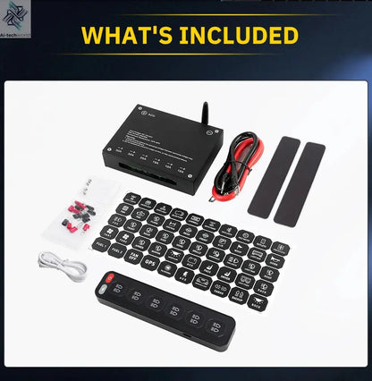 UNI-SHINE 4/6 Control Panel Wireless Touch Control Multi-Function Electronic Relay RGB Click Flashing For Car 4x4 Boat 12V 24V - Ai-TechWorld