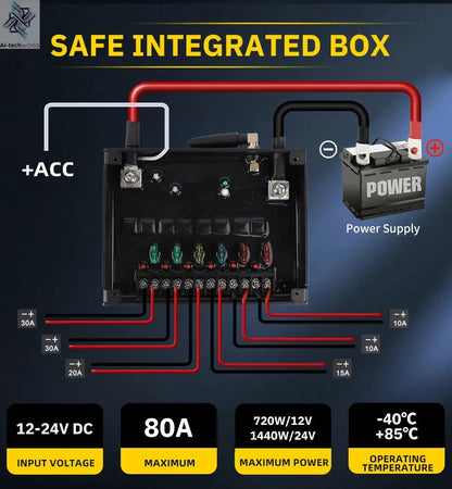 UNI-SHINE 4/6 Control Panel Wireless Touch Control Multi-Function Electronic Relay RGB Click Flashing For Car 4x4 Boat 12V 24V - Ai-TechWorld
