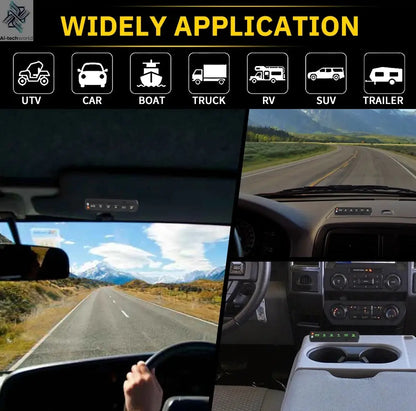 UNI-SHINE 4/6 Control Panel Wireless Touch Control Multi-Function Electronic Relay RGB Click Flashing For Car 4x4 Boat 12V 24V - Ai-TechWorld