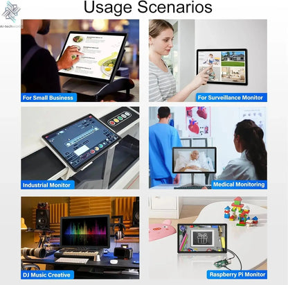 UPERFECT 15.6 Portable Monitors 1080P Touch screen Gaming displays 60Hz IPS monitors For PS5/4/3 Switch Laptop PC Mac Xbox Ai-TechWorld 