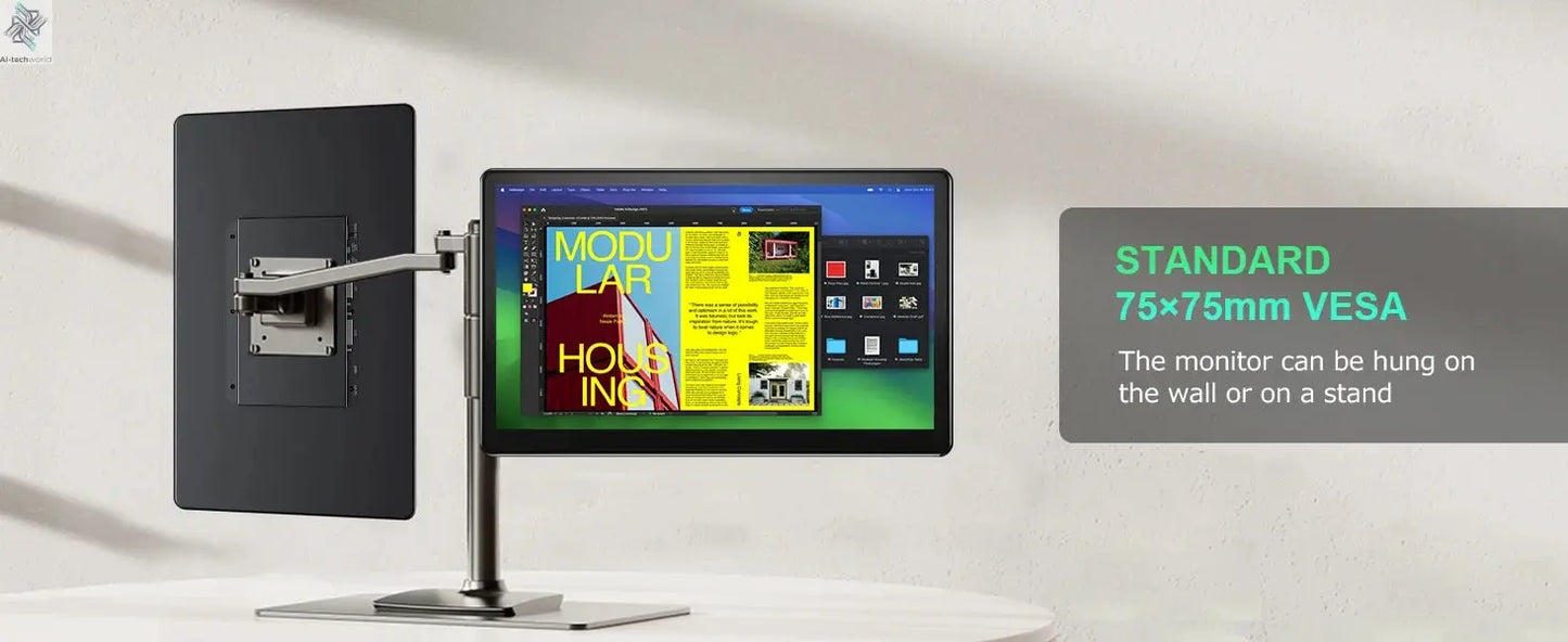 UPERFECT 15.6 Portable Monitors 1080P Touch screen Gaming displays 60Hz IPS monitors For PS5/4/3 Switch Laptop PC Mac Xbox Ai-TechWorld 