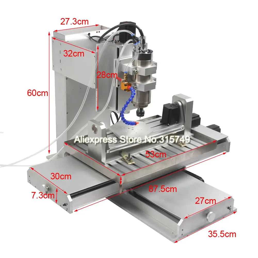 US Stock 5-Axis CNC Router machine CNC 6040 2.2KW CNC milling carving engraving machine CNC factory directly sell Ai-TechWorld