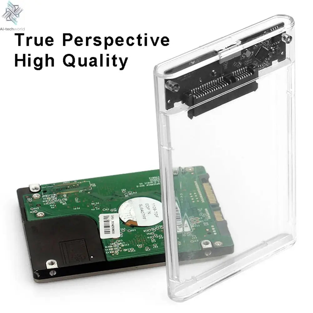 USB 3.0 HDD Enclosure 2.5inch SATA SSD Hard Drive Case with 5Gbps Transfer Speed Mobile External Housing Harddisk Boxs Cable - Ai-TechWorld