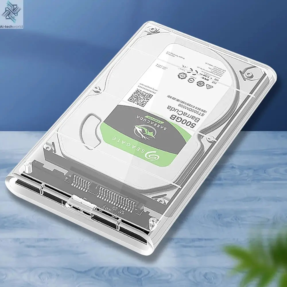 USB 3.0 HDD Enclosure 2.5inch SATA SSD Hard Drive Case with 5Gbps Transfer Speed Mobile External Housing Harddisk Boxs Cable - Ai-TechWorld