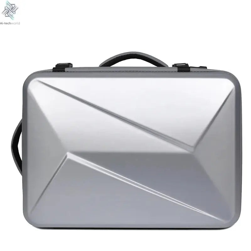 USBLarge capacity backpack hard shell commuter bag fashion notebook 17 inch computer bag ABS material travel waterproof suitcase Ai-TechWorld 