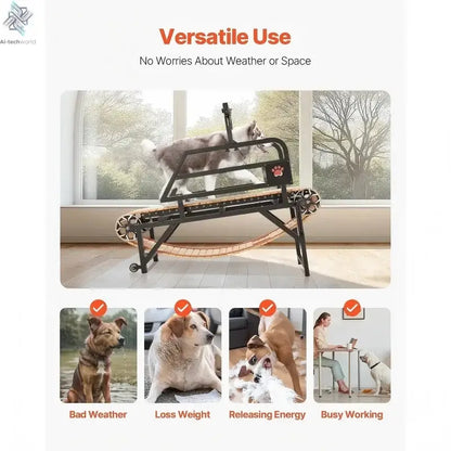 USMILEPET Wholesale Wood High Quality Indoor Pet Treadmill Running Machine Dog Agility Training Treadmill Fashion Style For Dog Ai-TechWorld 