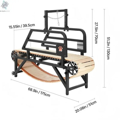 USMILEPET Wholesale Wood High Quality Indoor Pet Treadmill Running Machine Dog Agility Training Treadmill Fashion Style For Dog Ai-TechWorld 