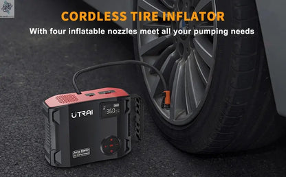 UTRAI 4 In 1 2000A Jump Starter Power Bank 16000mAh 150PSI Air Compressor Tire Pump Portable Charger Car Booster Starting Device Ai-TechWorld 