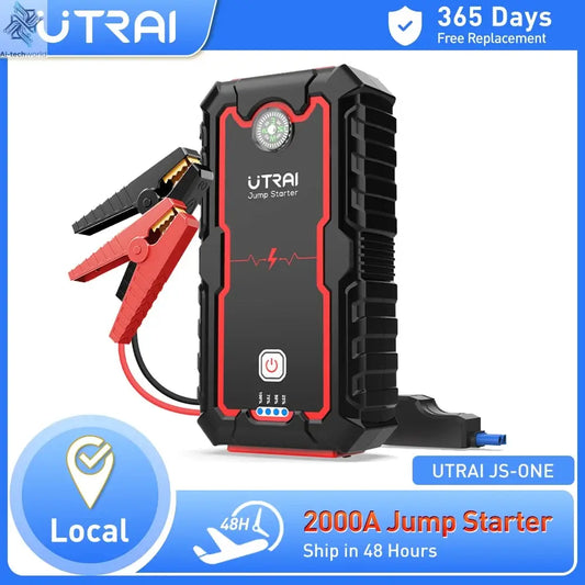 UTRAI Power Bank  2000A Jump Starter Portable Charger Car Booster 12V Auto Starting Device Emergency Car Battery Starter Ai-TechWorld 