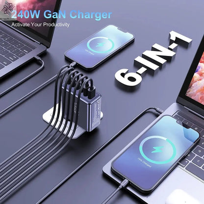 Ubigbuy 240W GaN Charger Fast Charging 140W PD3.1 PPS Ai-TechWorld 