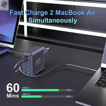 Ubigbuy 240W GaN Charger Fast Charging 140W PD3.1 PPS Ai-TechWorld 