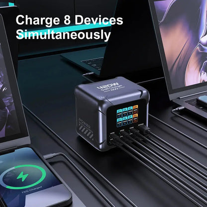 Ubigbuy 420W GaN Charger PPS PD3.1 140W USB Type C Charger Digital Display Fast Charging Station for MacBook iPhone 17 Samsung Ai-TechWorld 