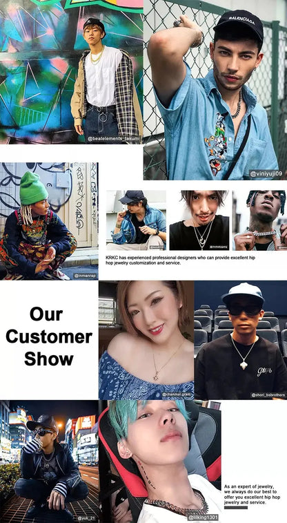 NUOYA Hip Hop Jewelry High Quality 12mm Bling Iced Cz Rectangle Diamond Prong Setting Cuban Link Necklace Homme Ai-TechWorld 