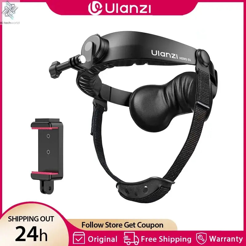 Ulanzi HERO 01 Head Strap Mount Action Camera Mount Mobile Phone Holder with 360 Rotation for Gopro DJI Action Cycling Outdoor Ai-TechWorld 
