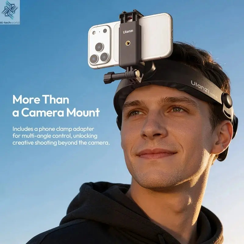 Ulanzi HERO 01 Head Strap Mount Action Camera Mount Mobile Phone Holder with 360 Rotation for Gopro DJI Action Cycling Outdoor Ai-TechWorld 