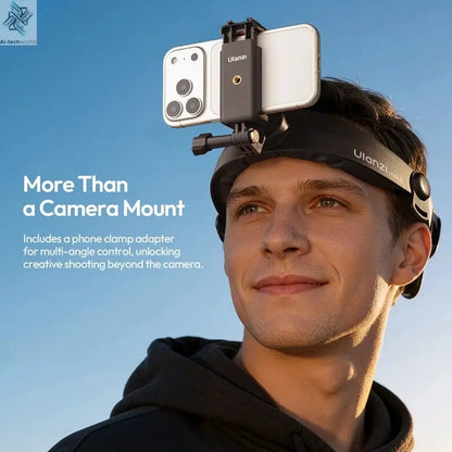 Ulanzi HERO 01 Head Strap Mount Action Camera Mount Mobile Phone Holder with 360 Rotation for Gopro DJI Action Cycling Outdoor Ai-TechWorld 