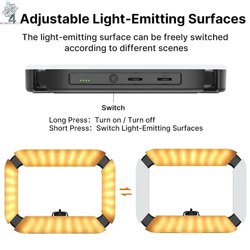 Ulanzi U200 U-200 Smartphone Video Rig  LED Video Light 2 in 1 Ring Light Cold Shoe for Microphone Tiktok Youtube Live Rig Light Ai-TechWorld 