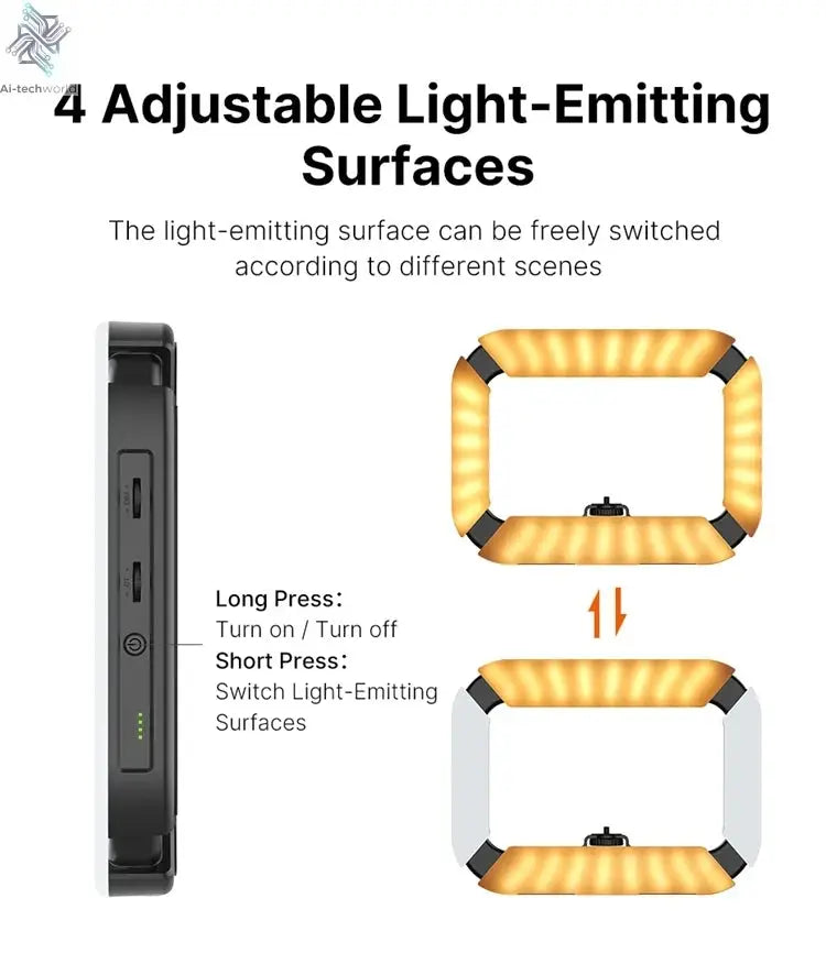 Ulanzi U200 U-200 Smartphone Video Rig  LED Video Light 2 in 1 Ring Light Cold Shoe for Microphone Tiktok Youtube Live Rig Light Ai-TechWorld 