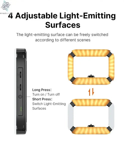 Ulanzi U200 U-200 Smartphone Video Rig  LED Video Light 2 in 1 Ring Light Cold Shoe for Microphone Tiktok Youtube Live Rig Light Ai-TechWorld 