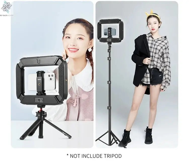 Ulanzi U200 U-200 Smartphone Video Rig  LED Video Light 2 in 1 Ring Light Cold Shoe for Microphone Tiktok Youtube Live Rig Light Ai-TechWorld 