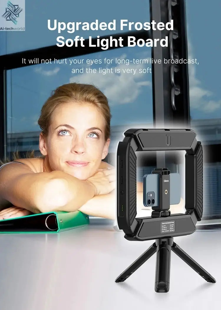 Ulanzi U200 U-200 Smartphone Video Rig  LED Video Light 2 in 1 Ring Light Cold Shoe for Microphone Tiktok Youtube Live Rig Light Ai-TechWorld 