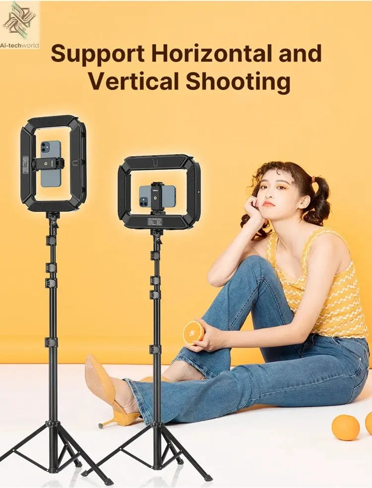 Ulanzi U200 U-200 Smartphone Video Rig  LED Video Light 2 in 1 Ring Light Cold Shoe for Microphone Tiktok Youtube Live Rig Light Ai-TechWorld 