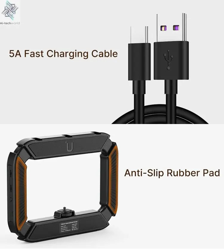 Ulanzi U200 U-200 Smartphone Video Rig  LED Video Light 2 in 1 Ring Light Cold Shoe for Microphone Tiktok Youtube Live Rig Light Ai-TechWorld 