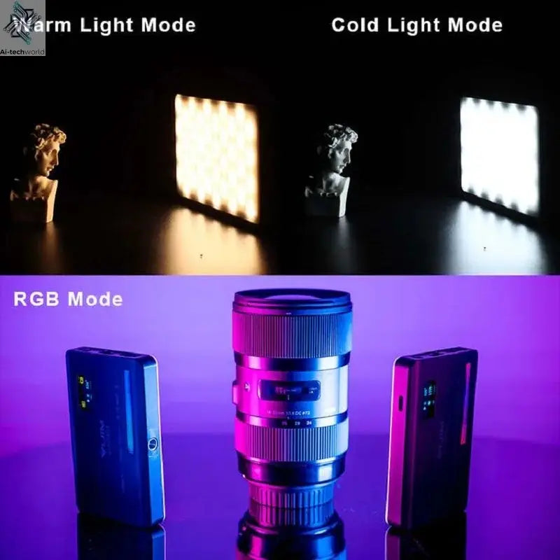 Ulanzi VL120 Full Color RGB Video Light 2500K-9000K LED Photography Lighting Dimmable Camera Light Live Videography Fill Lamp Ai-TechWorld 