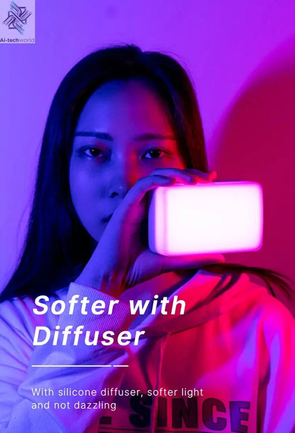 Ulanzi VL120 Full Color RGB Video Light 2500K-9000K LED Photography Lighting Dimmable Camera Light Live Videography Fill Lamp Ai-TechWorld 