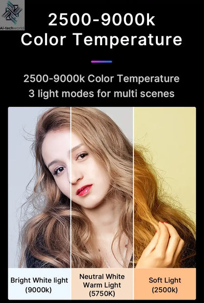 Ulanzi VL49 RGB Video Lights Mini LED Camera Light 2000mAh Rechargable LED Panel Lamp Photo Video Lighting for Youtube Tik tok Ai-TechWorld 