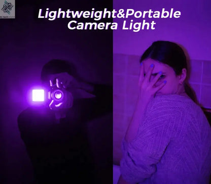 Ulanzi VL49 RGB Video Lights Mini LED Camera Light 2000mAh Rechargable LED Panel Lamp Photo Video Lighting for Youtube Tik tok Ai-TechWorld 