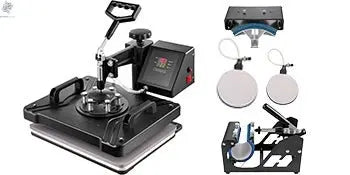 Ultimate 8-in-1 Heat Press Combo with Sublimation Printer for Mug & T-Shirt Printing Ai-TechWorld