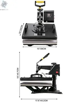 Ultimate 8-in-1 Heat Press Combo with Sublimation Printer for Mug & T-Shirt Printing Ai-TechWorld