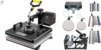 Ultimate 8-in-1 Heat Press Combo with Sublimation Printer for Mug & T-Shirt Printing Ai-TechWorld