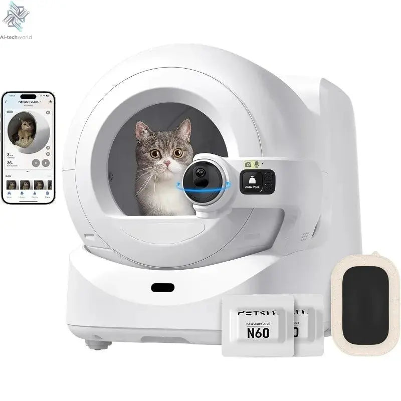 Ultra Smart Self - Cleaning Cat Litter Box with AI Camera, App Control & Facial Recognition - Ai - TechWorld