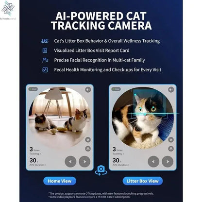 Ultra Smart Self - Cleaning Cat Litter Box with AI Camera, App Control & Facial Recognition - Ai - TechWorld
