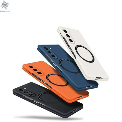 Ultra Thin Skin Feel Case for Samsung Galaxy Z Fold 3 4 5 6 7 Fold5 for Magsafe Magnetic Wireless Charging Fold6 Fold4 Cover Ai-TechWorld 