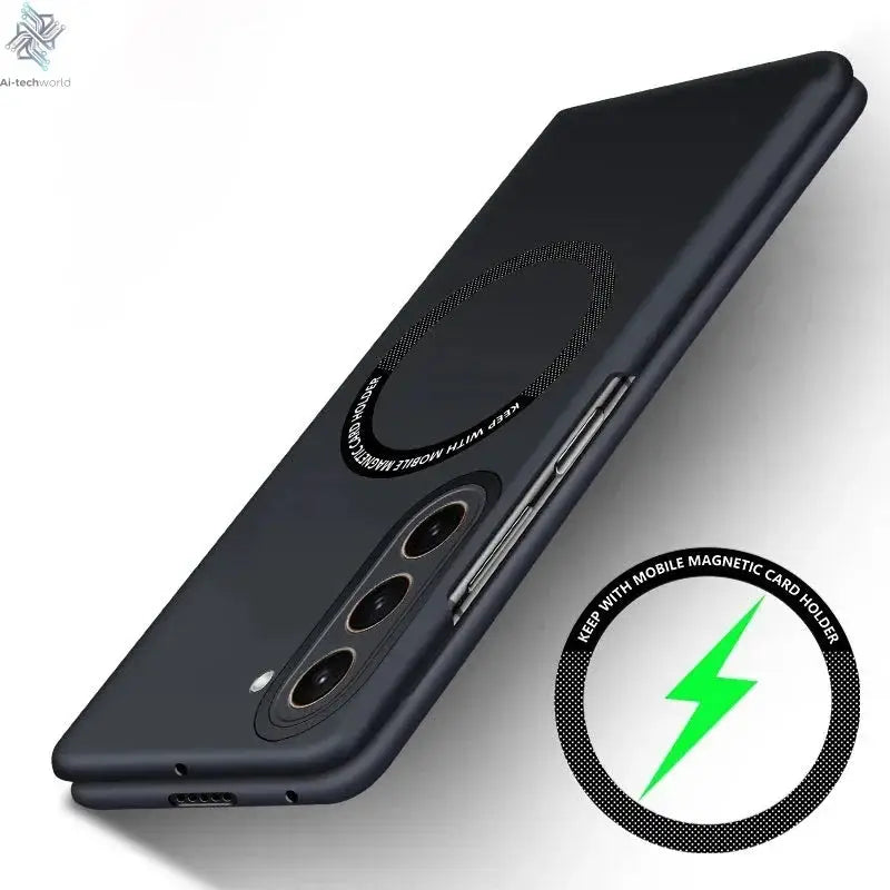 Ultra Thin Skin Feel Case for Samsung Galaxy Z Fold 3 4 5 6 7 Fold5 for Magsafe Magnetic Wireless Charging Fold6 Fold4 Cover Ai-TechWorld 