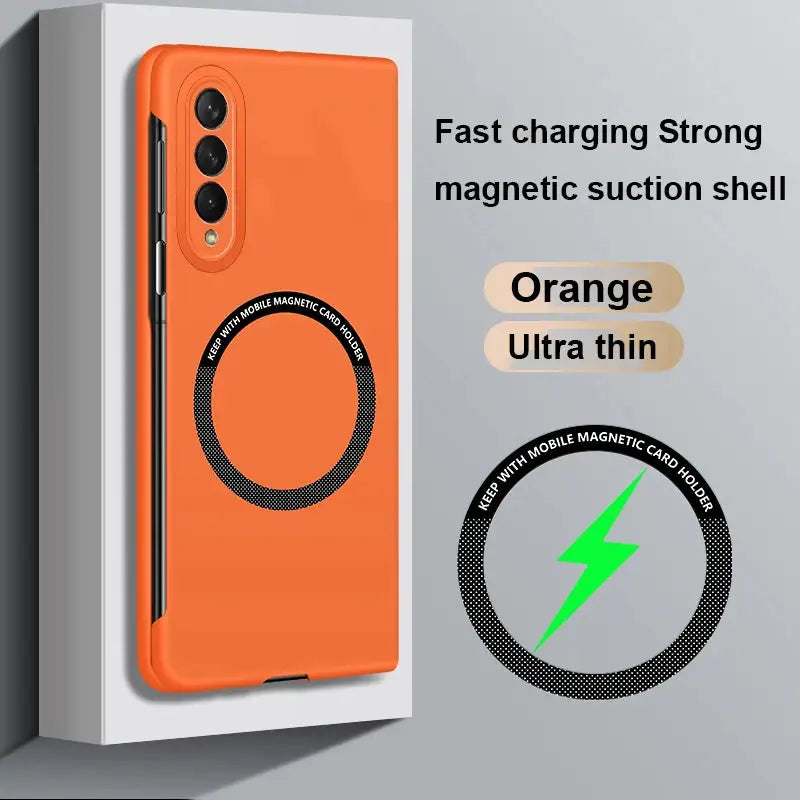 Ultra Thin Skin Feel Case for Samsung Galaxy Z Fold 3 4 5 6 7 Fold5 for Magsafe Magnetic Wireless Charging Fold6 Fold4 Cover Ai-TechWorld 