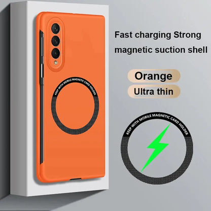 Ultra Thin Skin Feel Case for Samsung Galaxy Z Fold 3 4 5 6 7 Fold5 for Magsafe Magnetic Wireless Charging Fold6 Fold4 Cover Ai-TechWorld 