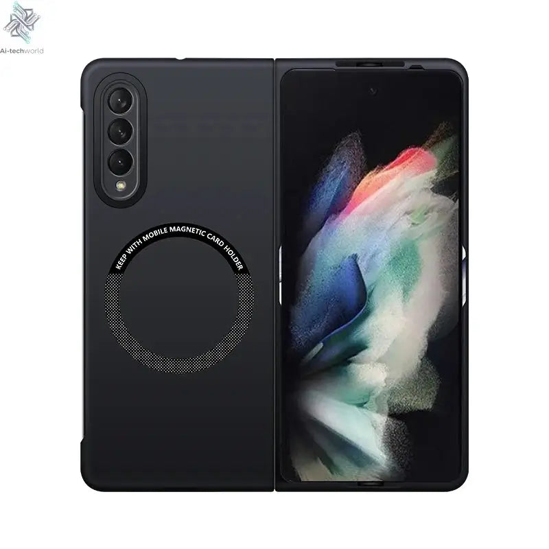 Ultra Thin Skin Feel Case for Samsung Galaxy Z Fold 3 4 5 6 7 Fold5 for Magsafe Magnetic Wireless Charging Fold6 Fold4 Cover Ai-TechWorld 