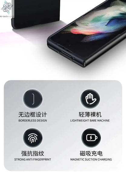 Ultra Thin Skin Feel Case for Samsung Galaxy Z Fold 3 4 5 6 7 Fold5 for Magsafe Magnetic Wireless Charging Fold6 Fold4 Cover Ai-TechWorld 