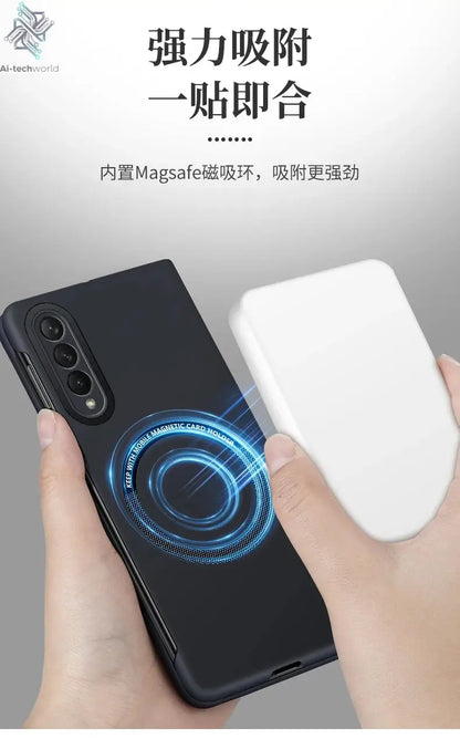 Ultra Thin Skin Feel Case for Samsung Galaxy Z Fold 3 4 5 6 7 Fold5 for Magsafe Magnetic Wireless Charging Fold6 Fold4 Cover Ai-TechWorld 