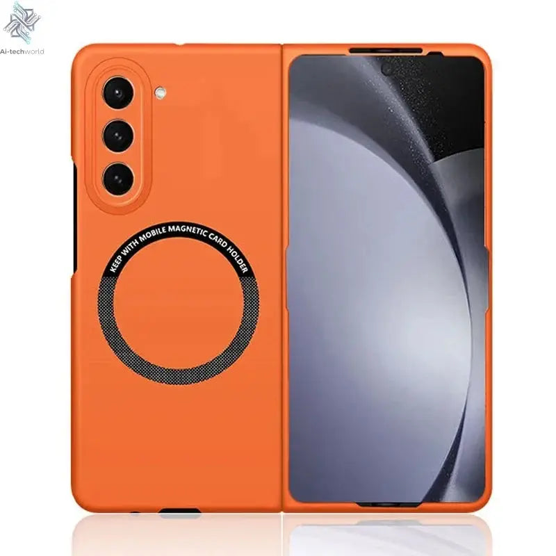 Ultra Thin Skin Feel Case for Samsung Galaxy Z Fold 3 4 5 6 7 Fold5 for Magsafe Magnetic Wireless Charging Fold6 Fold4 Cover Ai-TechWorld 