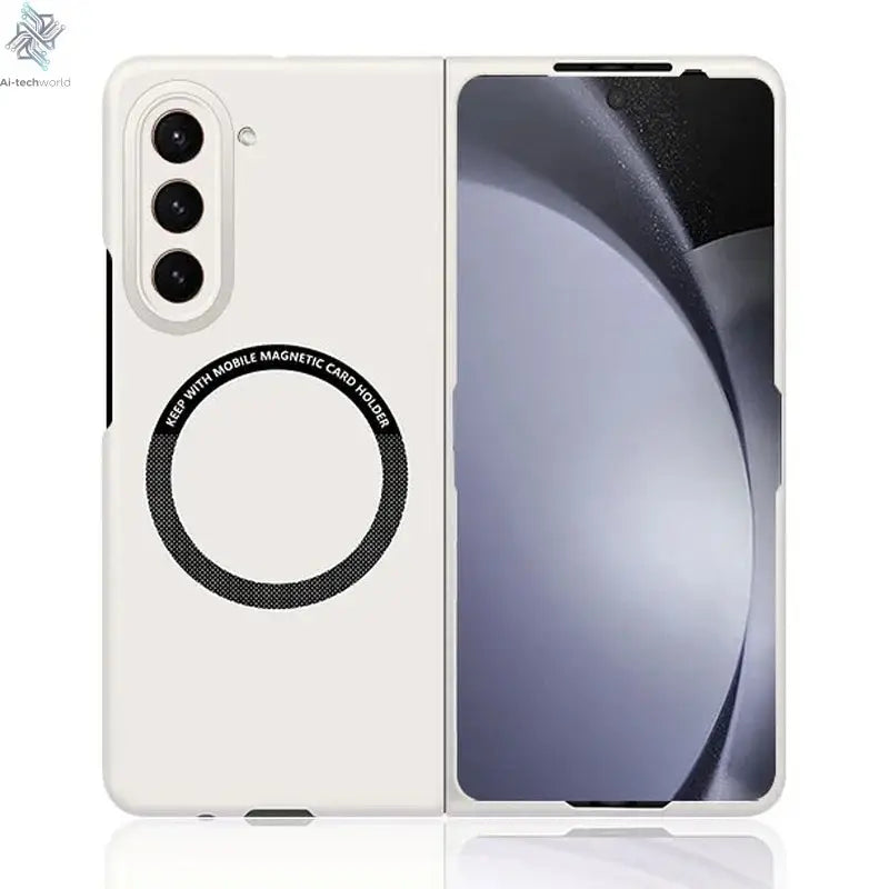 Ultra Thin Skin Feel Case for Samsung Galaxy Z Fold 3 4 5 6 7 Fold5 for Magsafe Magnetic Wireless Charging Fold6 Fold4 Cover Ai-TechWorld 