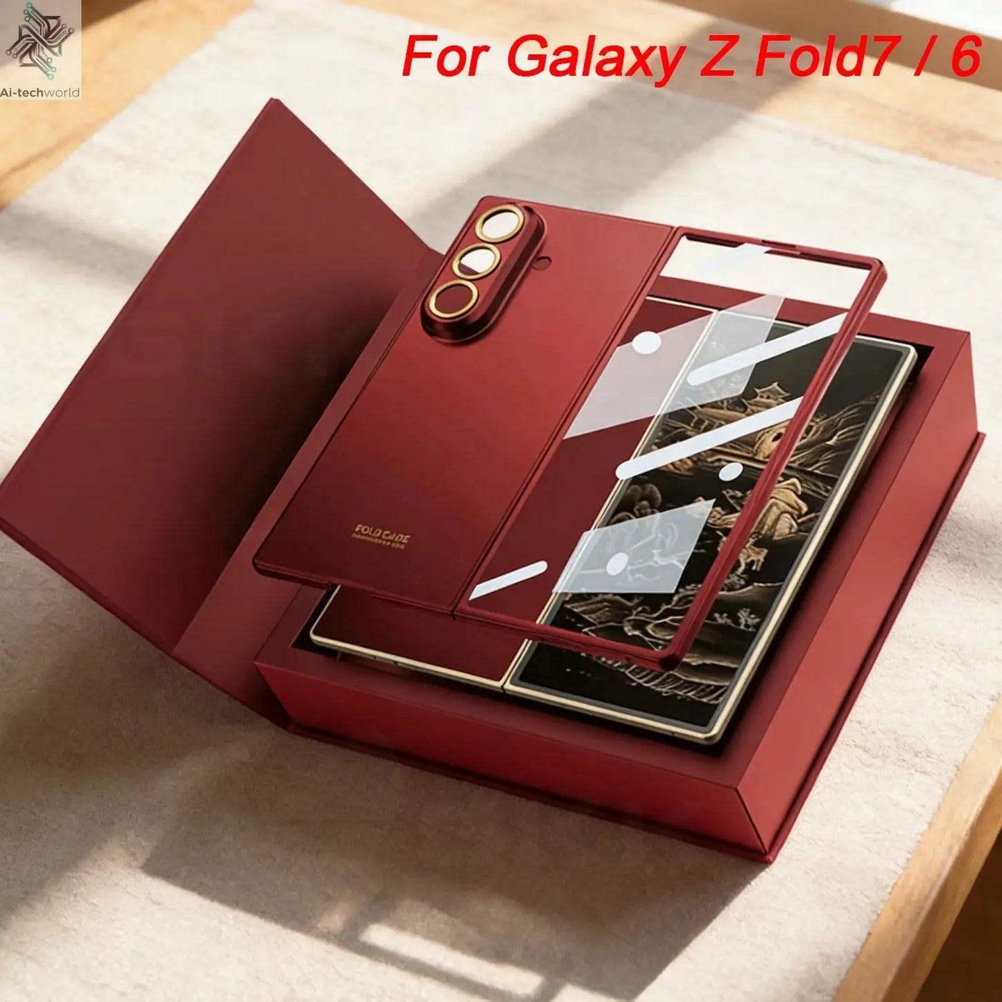 Ultra-thin Anti-scratch Plastic Case For Samsung Galaxy Z Fold 7 6 Screen Glass Restored Thickness Cover For Galaxy Z Fold7 Case Ai-TechWorld 