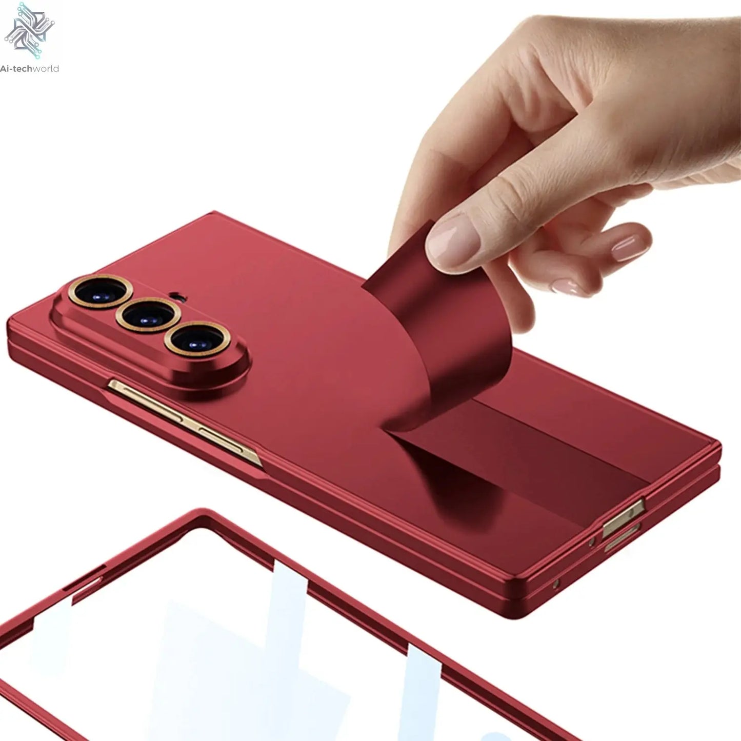 Ultra-thin Anti-scratch Plastic Case For Samsung Galaxy Z Fold 7 6 Screen Glass Restored Thickness Cover For Galaxy Z Fold7 Case Ai-TechWorld 